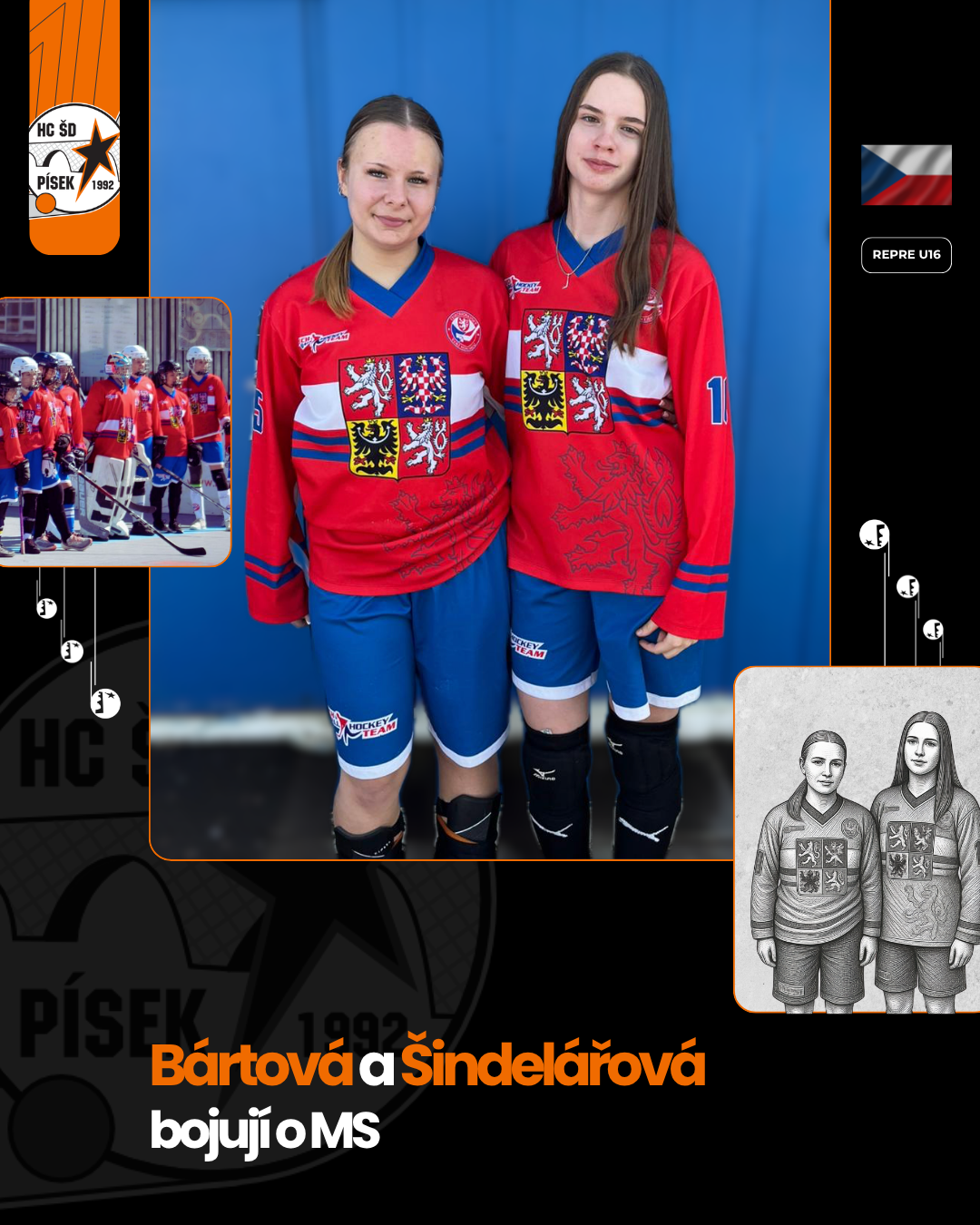 Bártová a Šindelářová - Repre U16